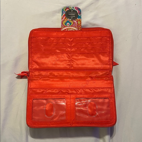 Vera Bradley Vibrant Paisley Wallet - Picture 2 of 7